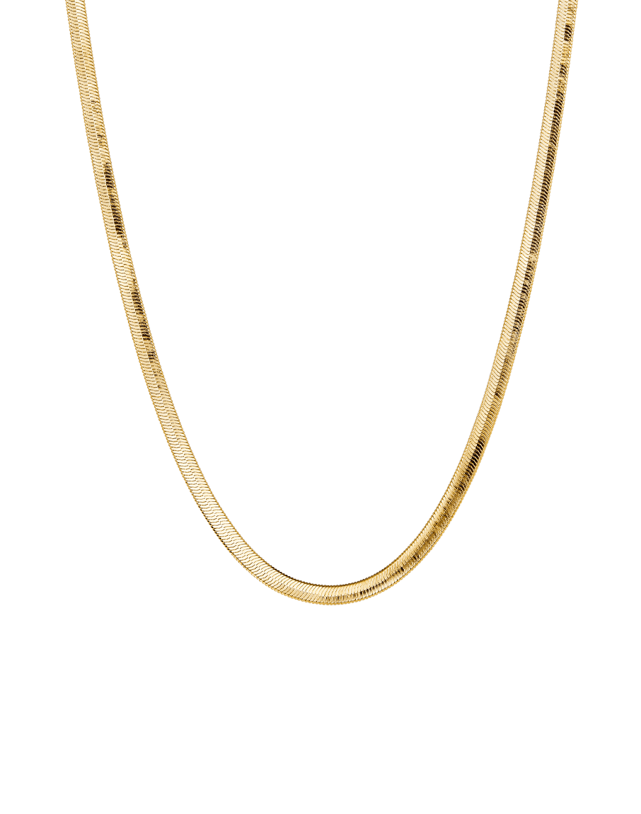 Thin Snake Chain Necklace in 14K Gold Filled