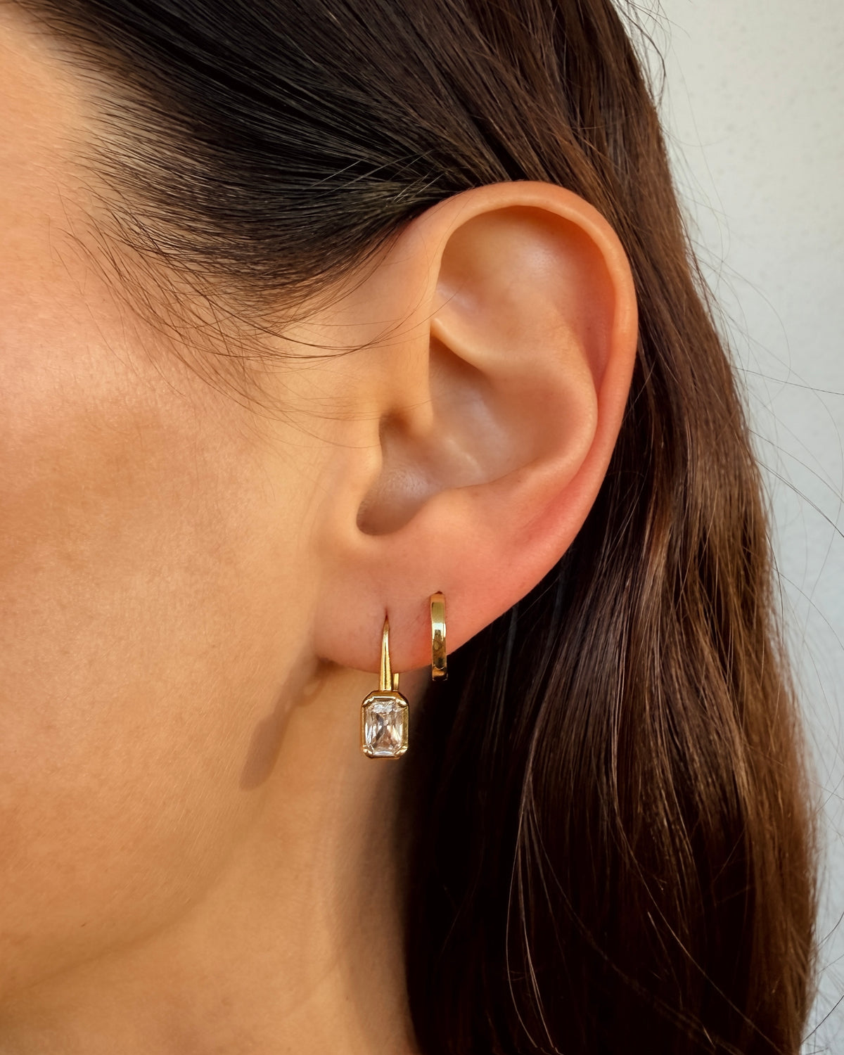 Starlight Earrings - Emerald Cut