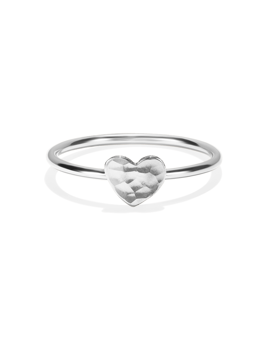 Tiny Heart Stacking Ring