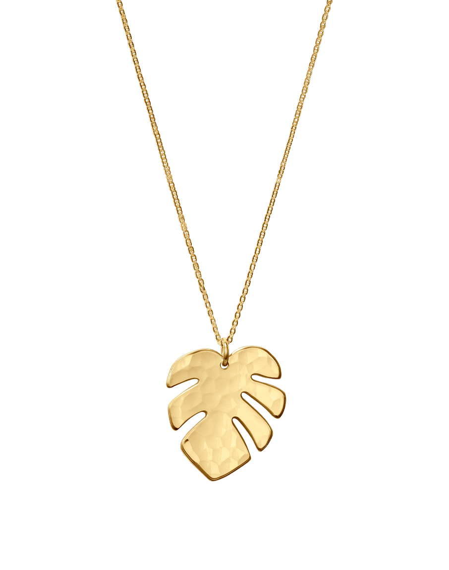 Tropical Leaf Necklace