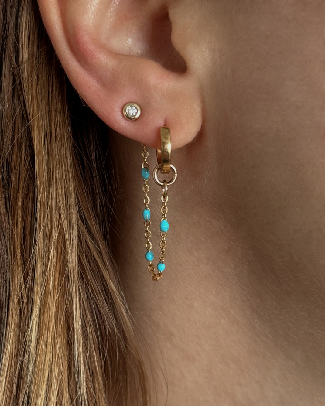 Turquoise Earring Chains