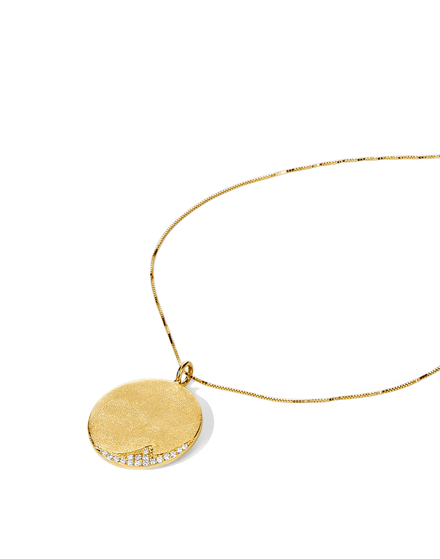 Wave coin necklace deals