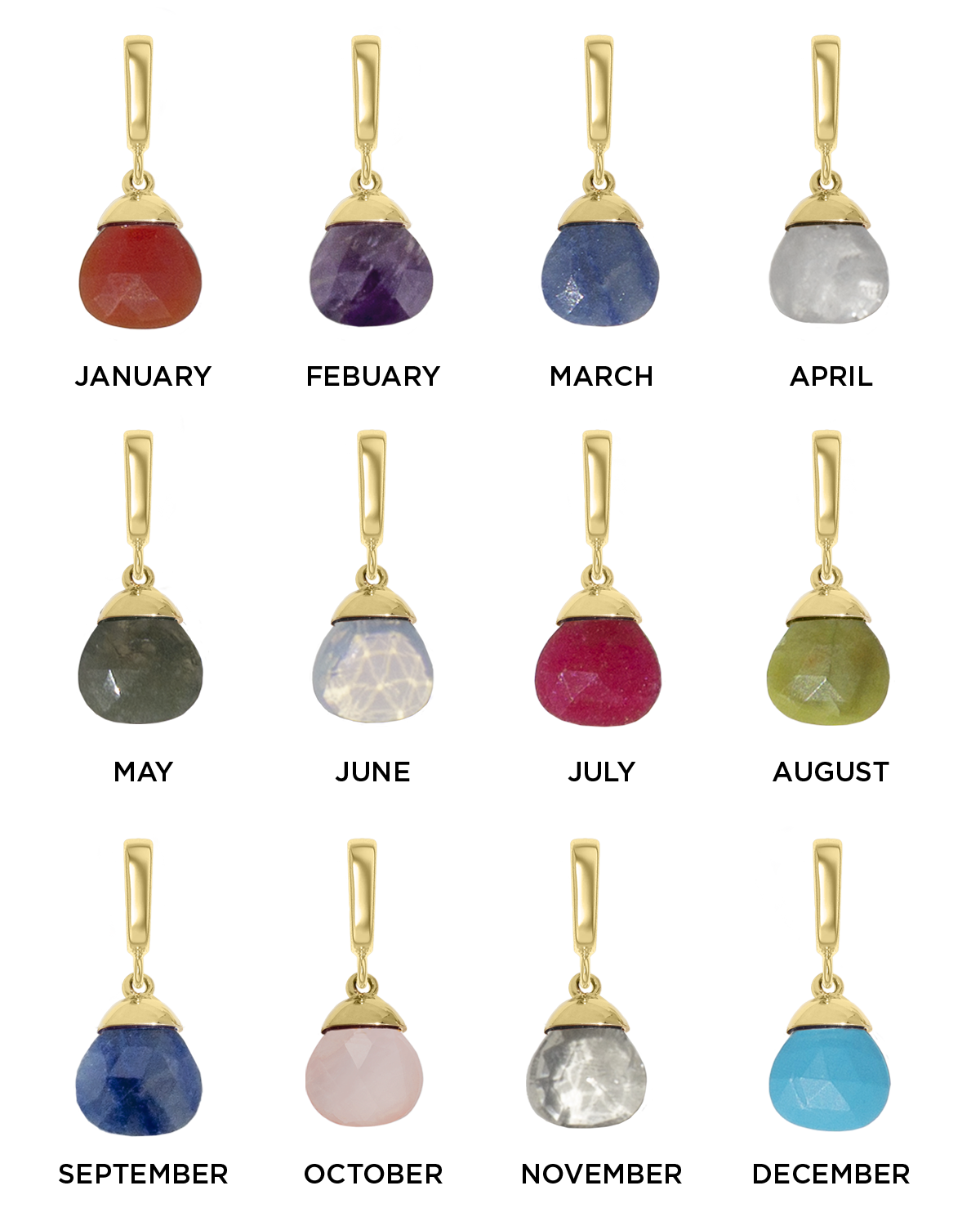 Birthstone Charms