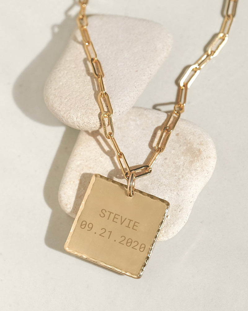 Custom Square Custom Square Necklace – James Michelle