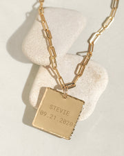 Custom Square Necklace