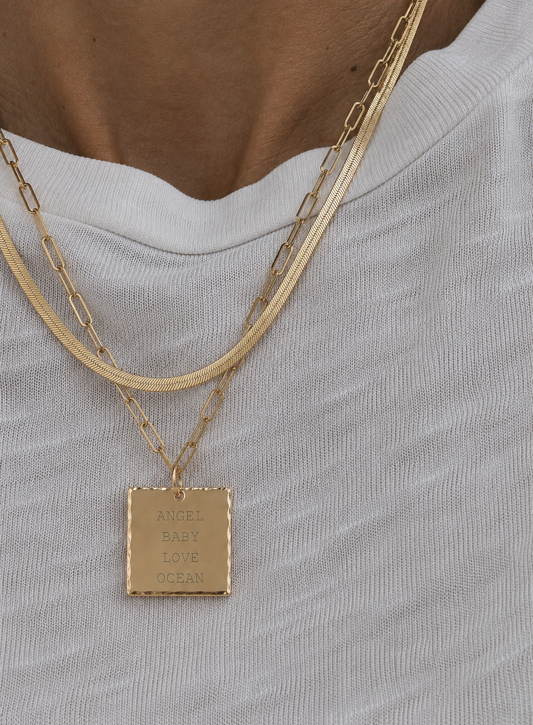 Custom Square Necklace