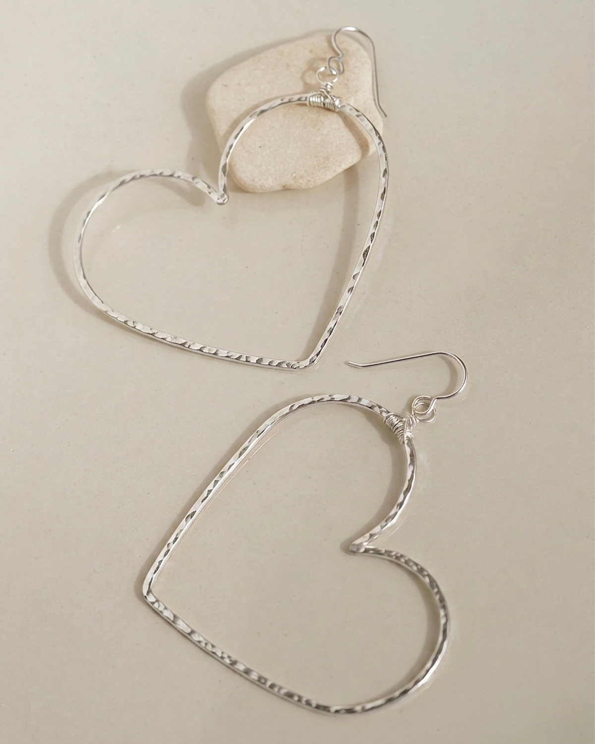 Boho Heart Hoops