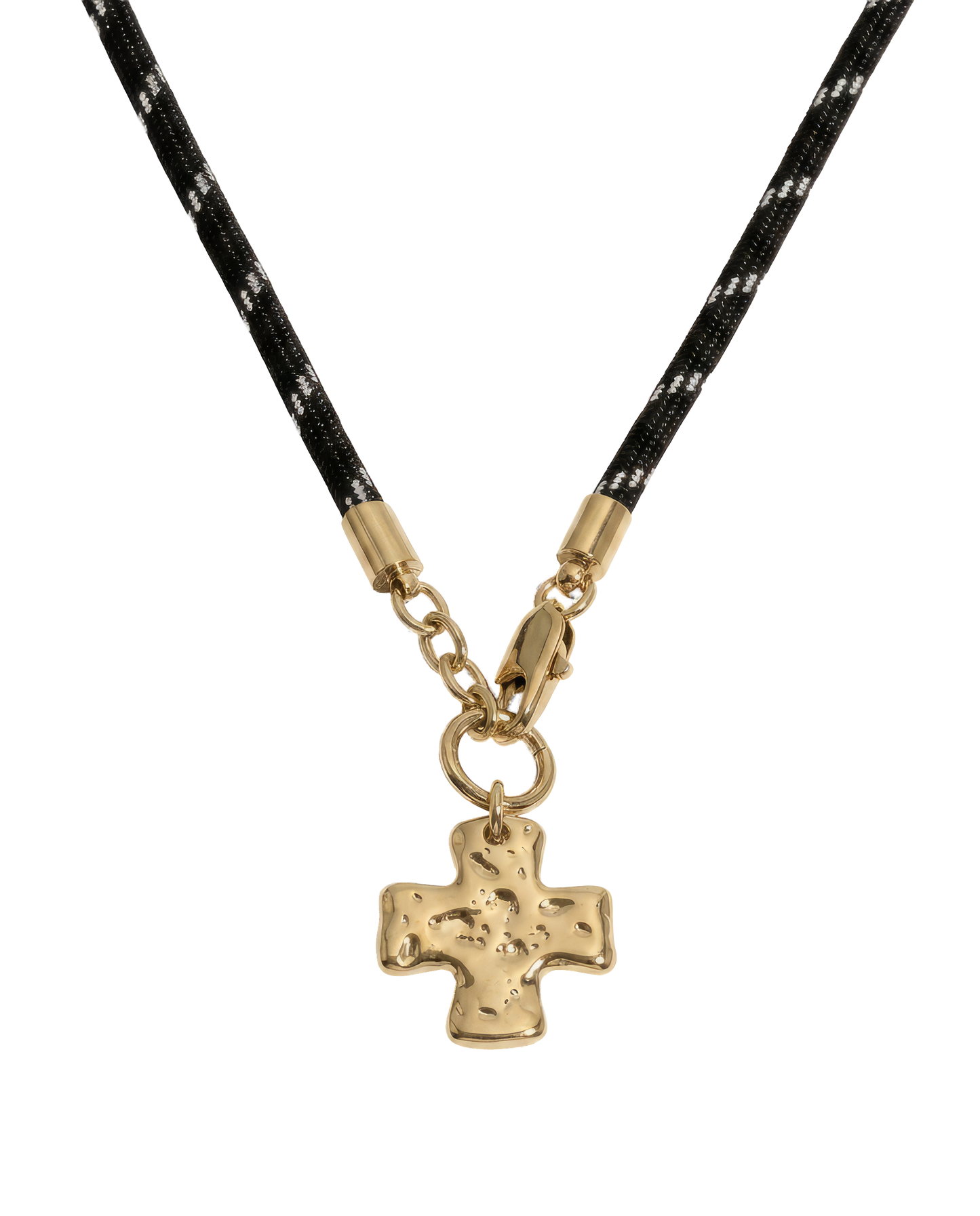 Chunky Cross Cord Necklace