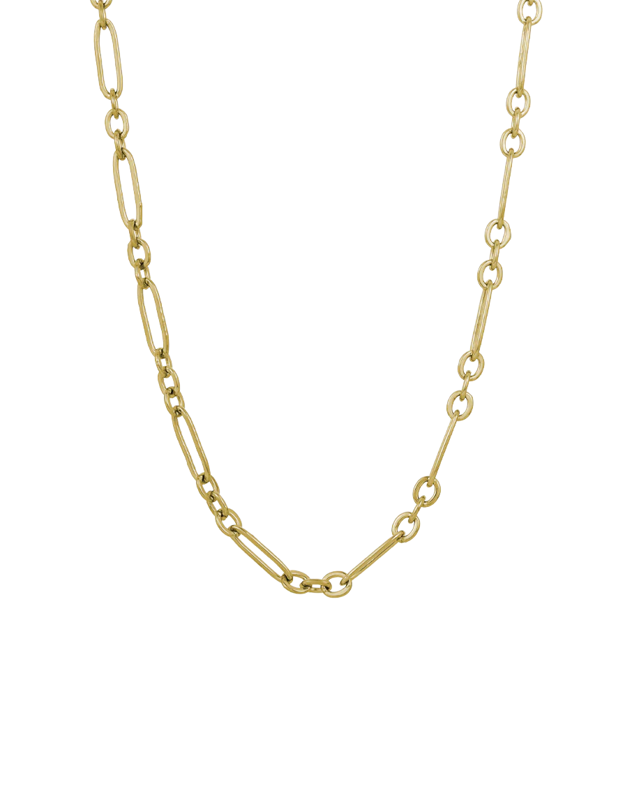 Chunky Heart and Pearl Lock Chain Set