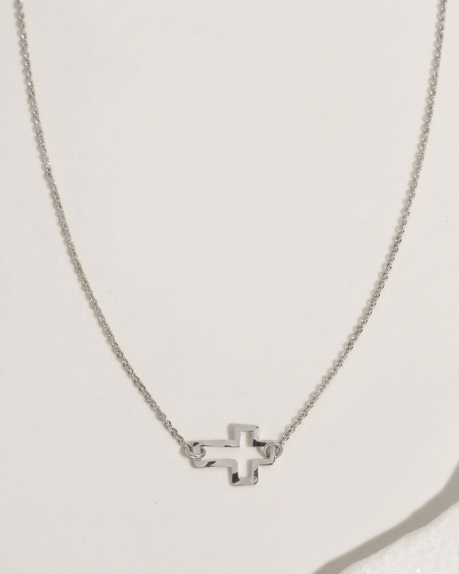 Itty Bitty Cross Necklace – James Michelle