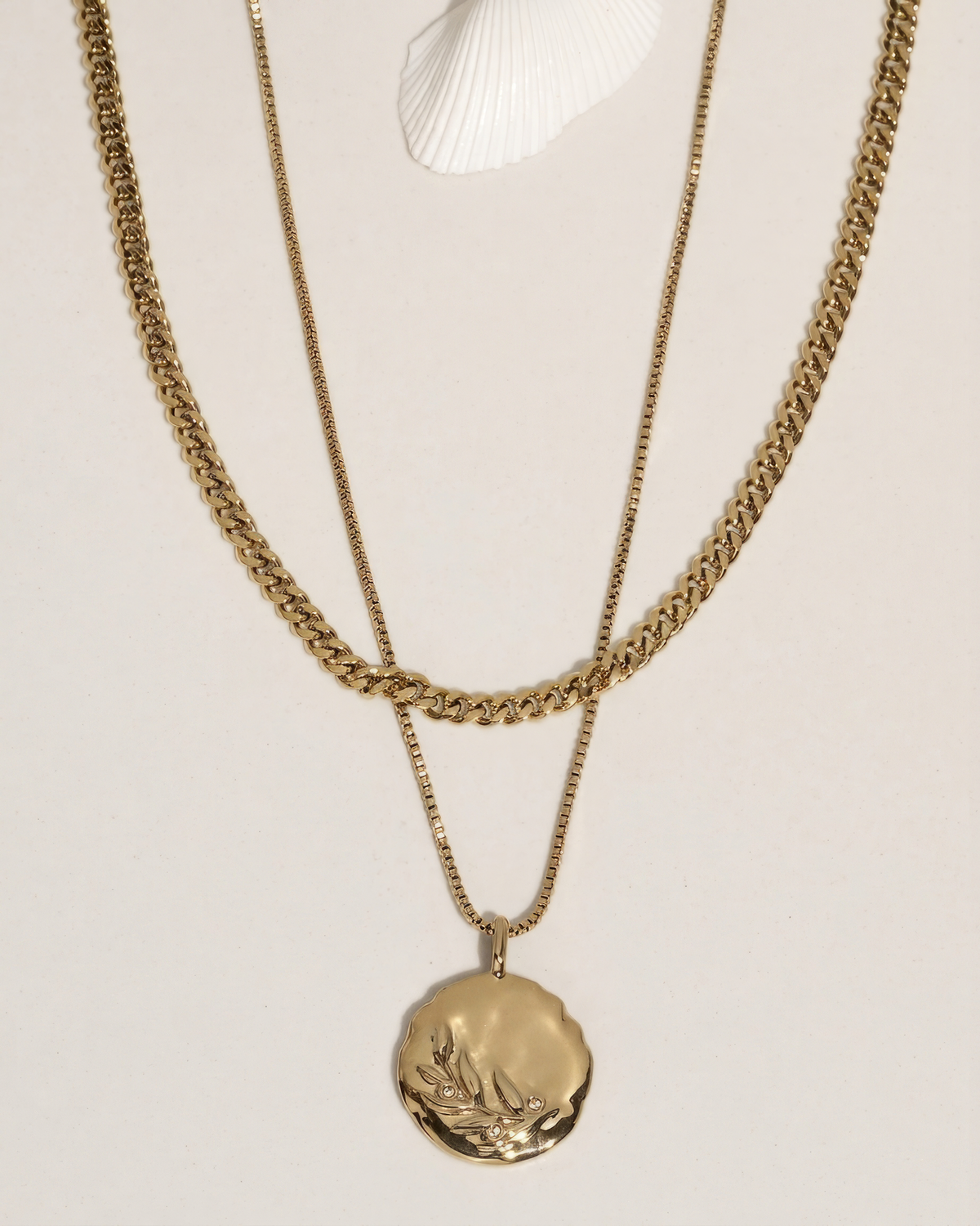 Olive Layered Necklace – James Michelle