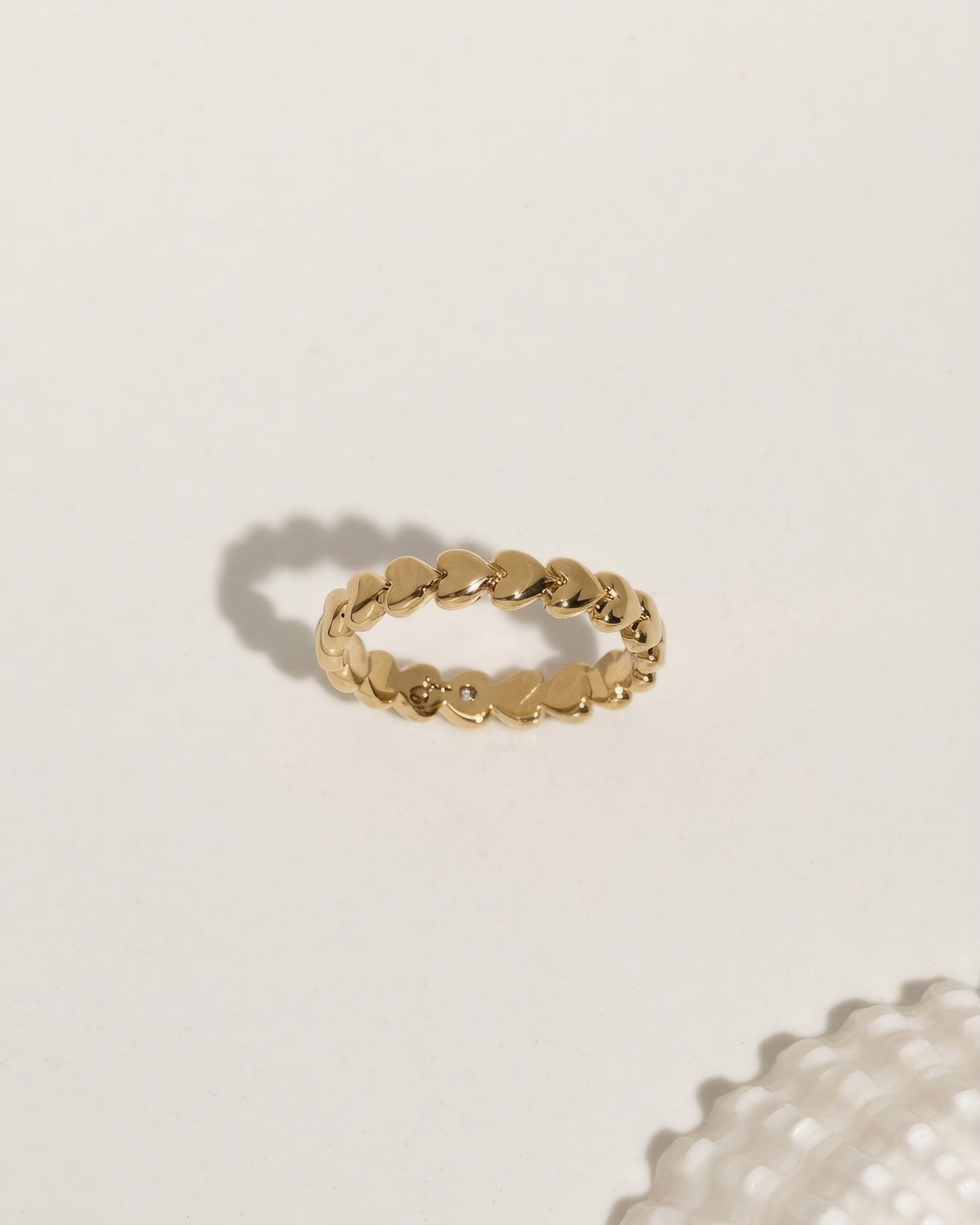 Tiny Heart Ring Set