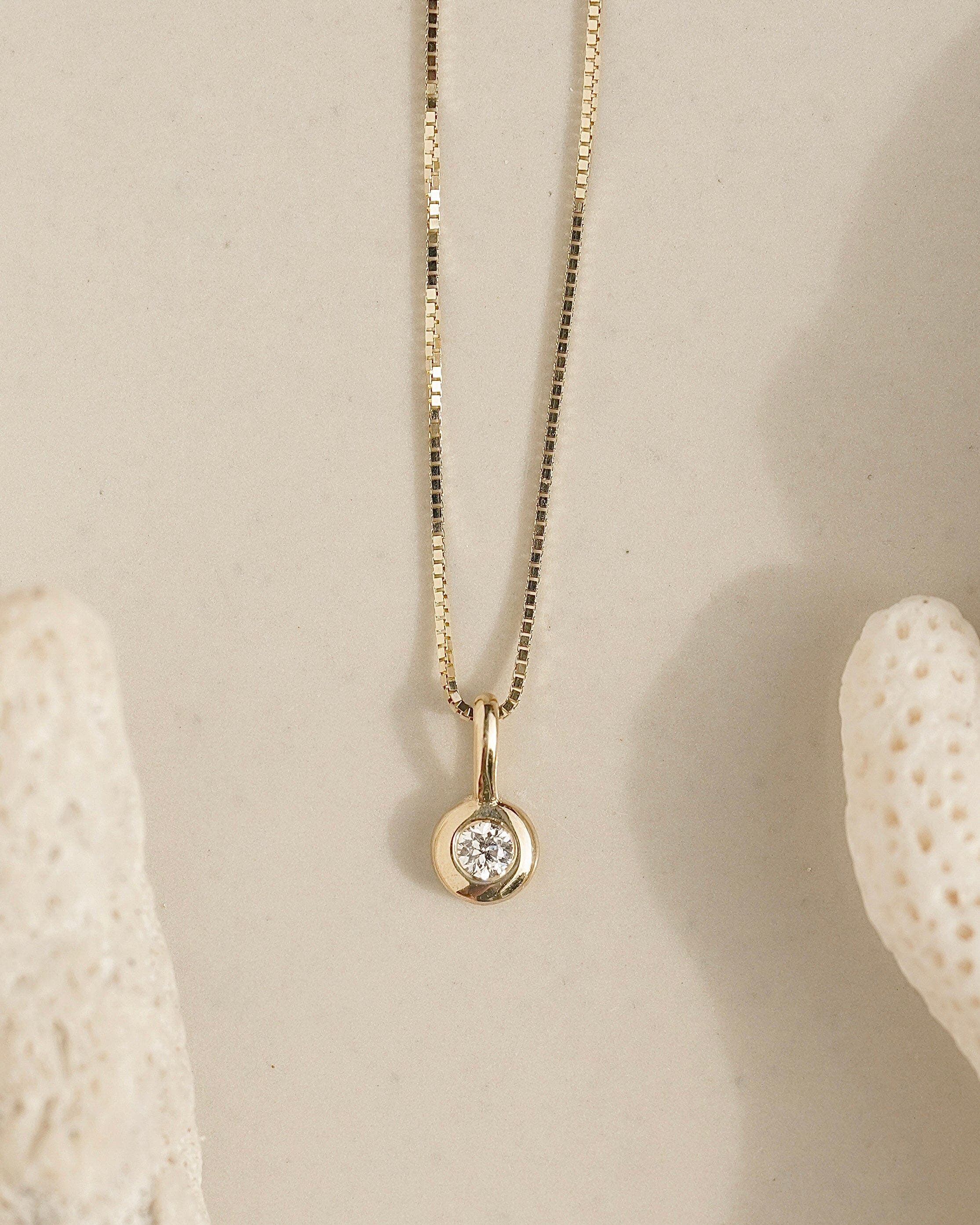 Mini Diamond Drop Necklace – James Michelle