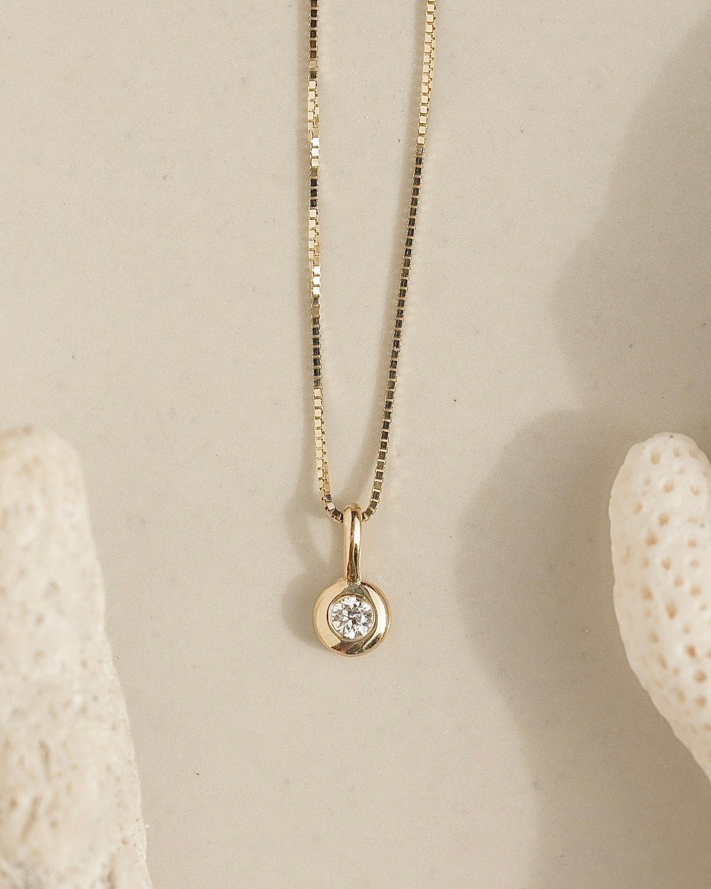 Mini Diamond Drop Necklace