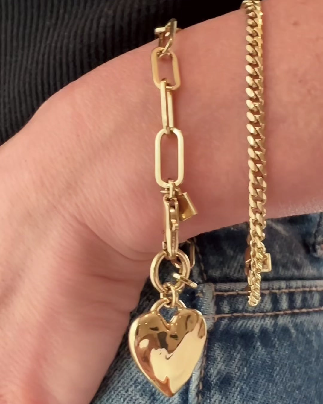 Chunky Heart Bracelet – James Michelle