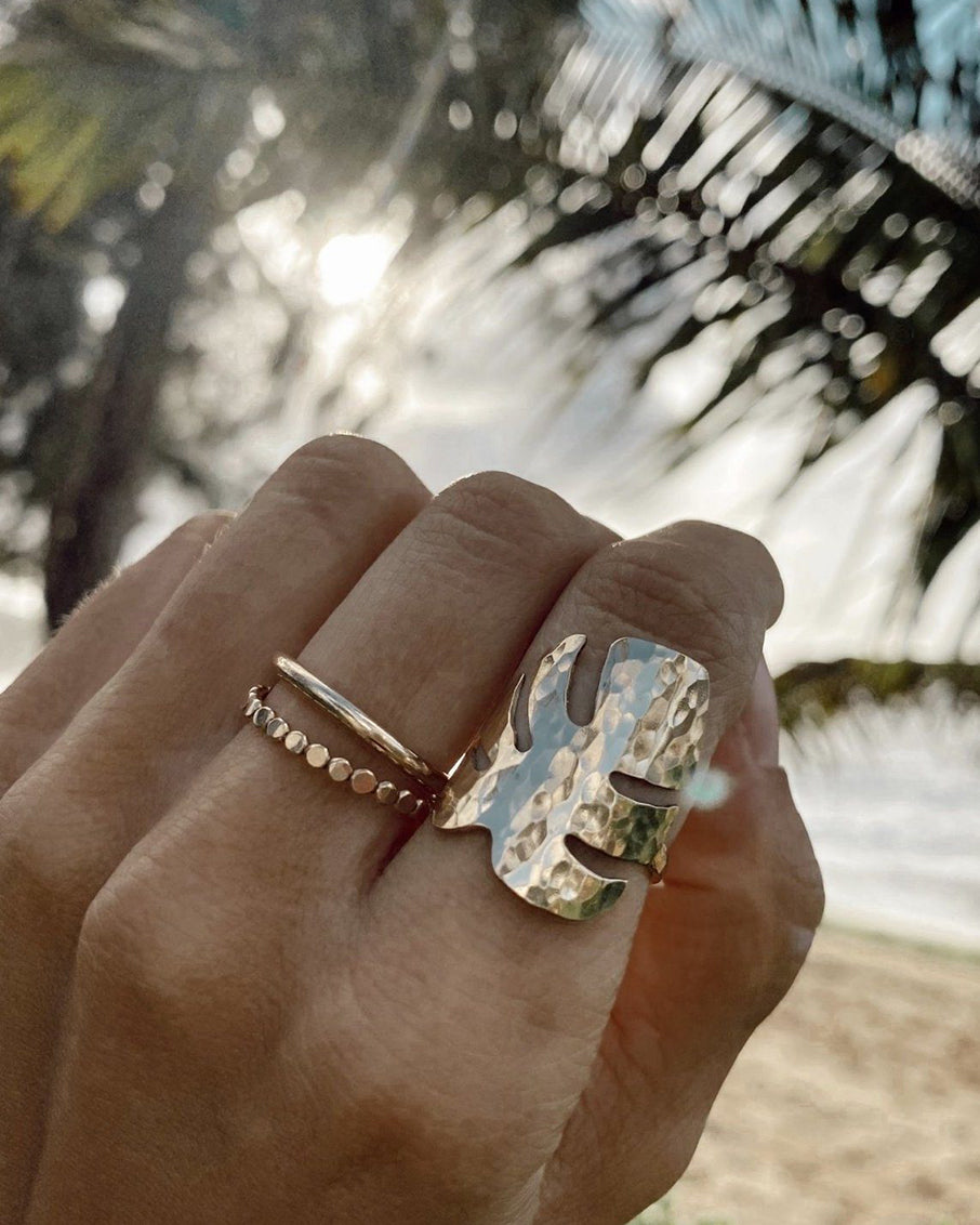 Tropical Leaf Ring James Michelle Jewelry