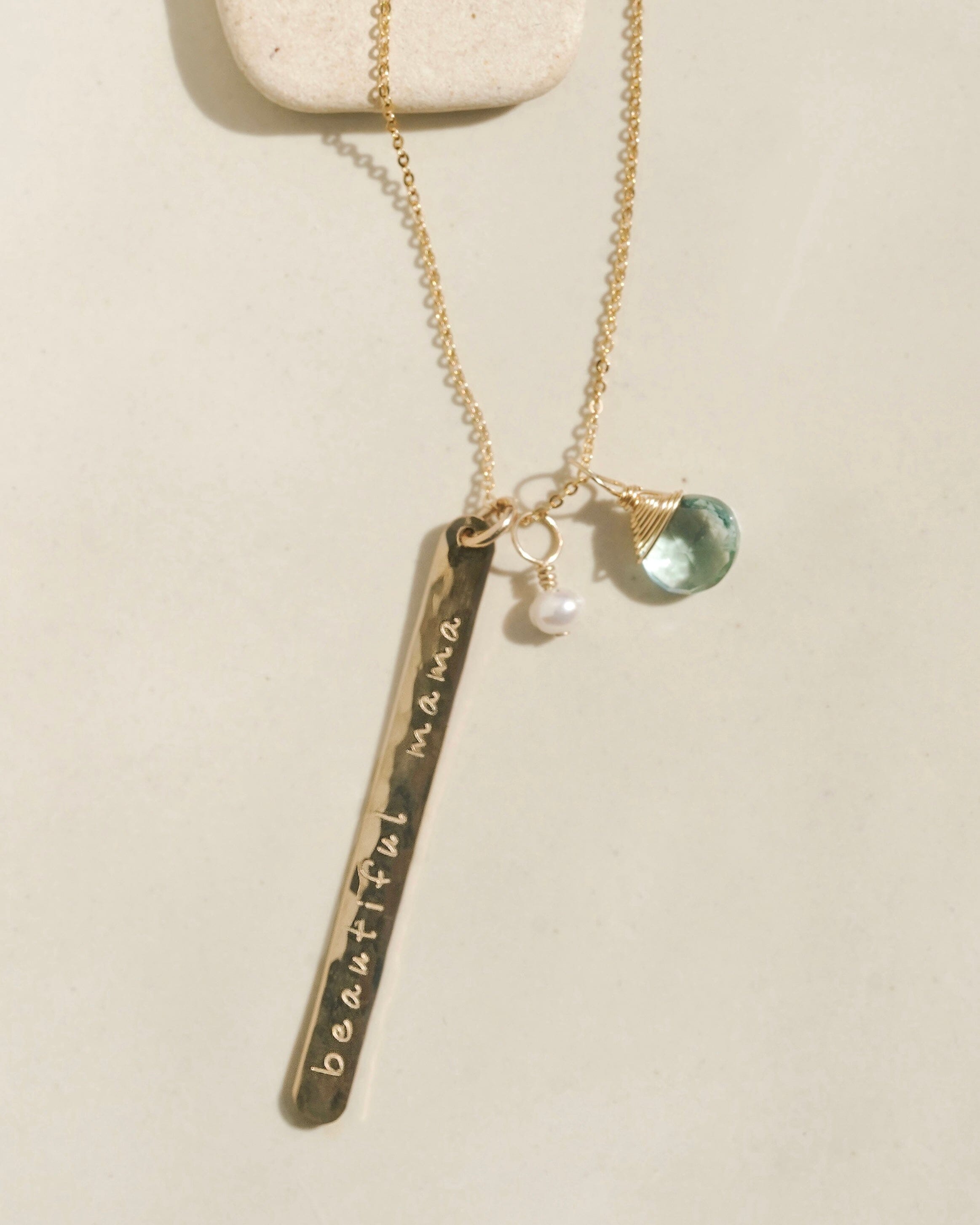 Gold Mama Necklace - Elsa | Playa Luna Jewelry