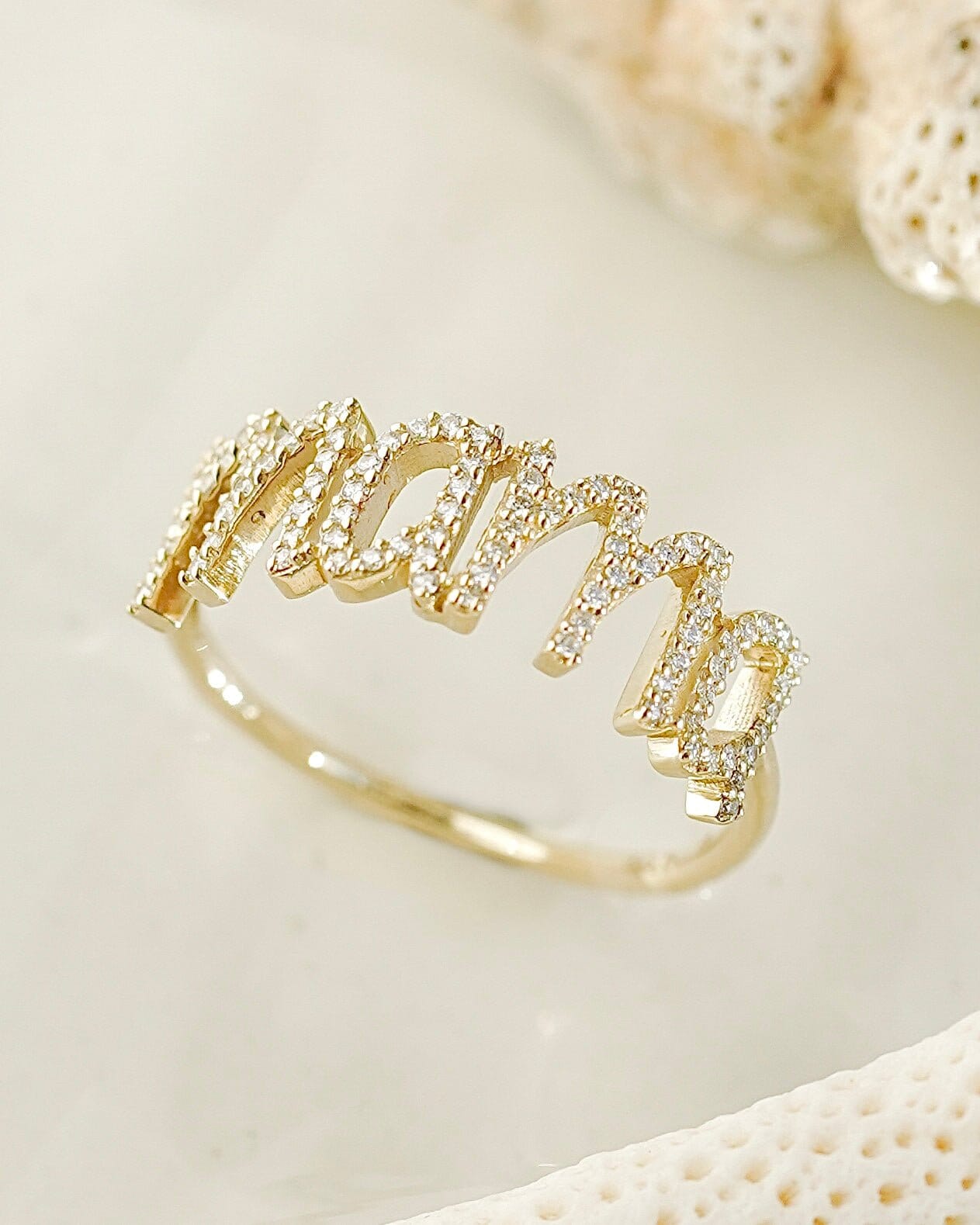 Mama Rind Diamond Mama Ring – James Michelle