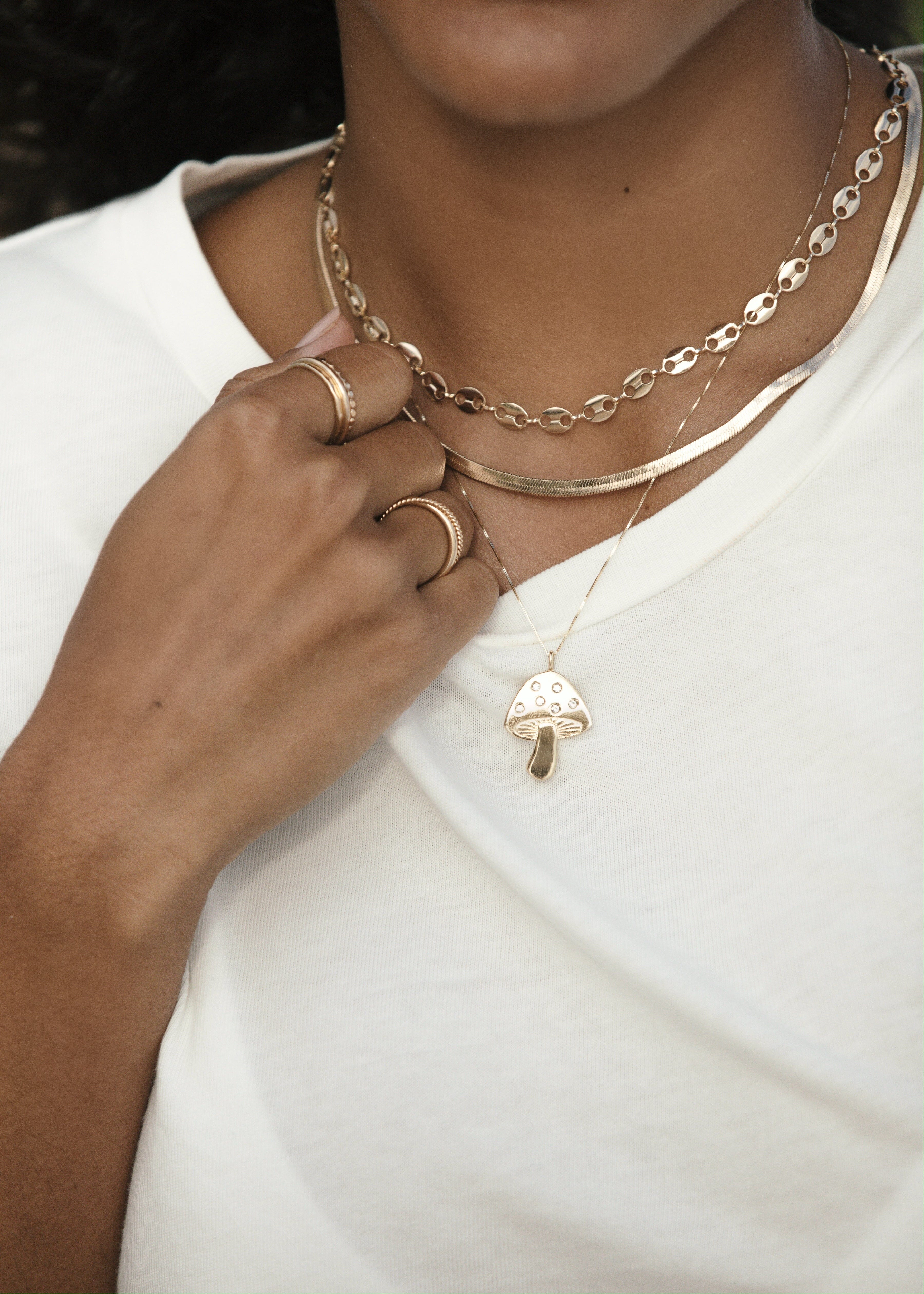 Mushroom Necklace