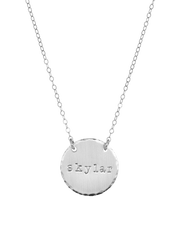 Textured Disc Necklace
