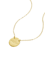 Textured Disc Necklace