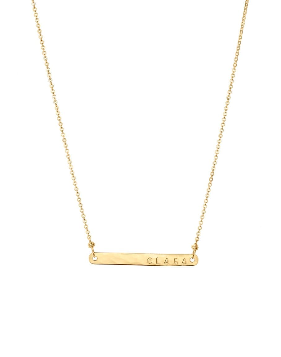 Thin on sale bar necklace